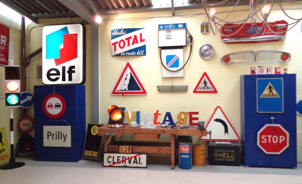 décoration thème garage 50's pour loft vintage