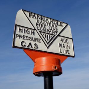 Panhandle Eastern Pipe Line Company, signalisation d'un pipeline de gas naturel