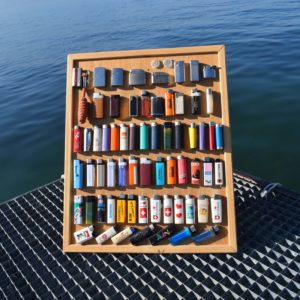 collection de briquets publicitaires en plastique, des années 1960 à 80. Ainsi que quelques briquets en métal.