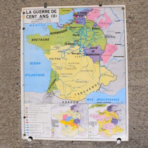 la guerre de 100ans planche pédagogique murale