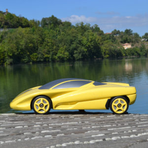 maquette de carrosserie d'école de design automobile longueur 107cm