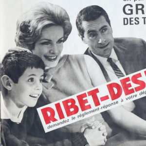 Ribet-Desjardins affiche française, pour les télévisions. Vers 1963