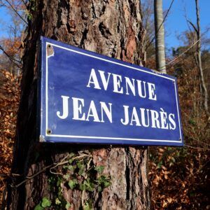 Jean Jaurès plaque de rue émaillée