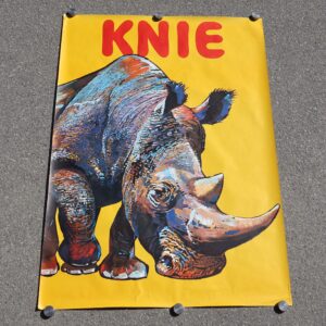 Affiche rhinocéros cirque Knie.