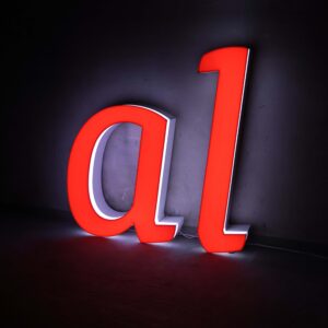 Lettres lumineuses d'enseigne AL