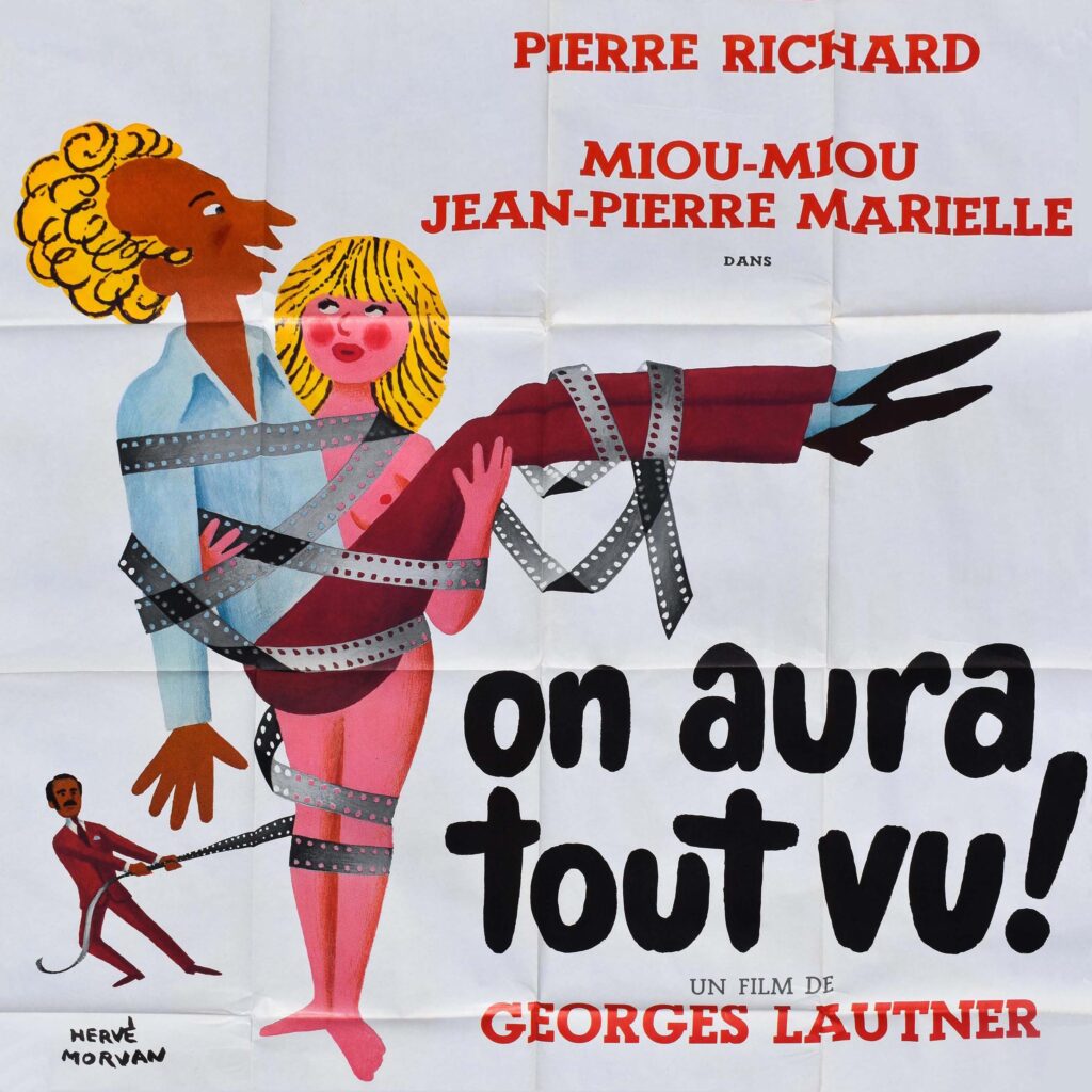 On aura tout vu affiche signée de Hervé Morvan