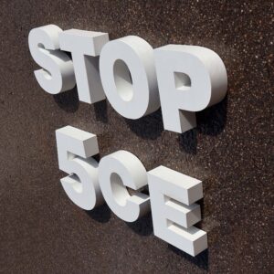 STOP lettres d'enseigne en acier