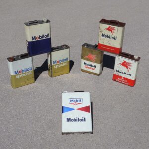 Mobiloil Special bidons d'huile 5 litres.