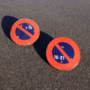 Panneaux vintage stationnement