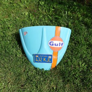 VW Cox coffre moteur décor Gulf.