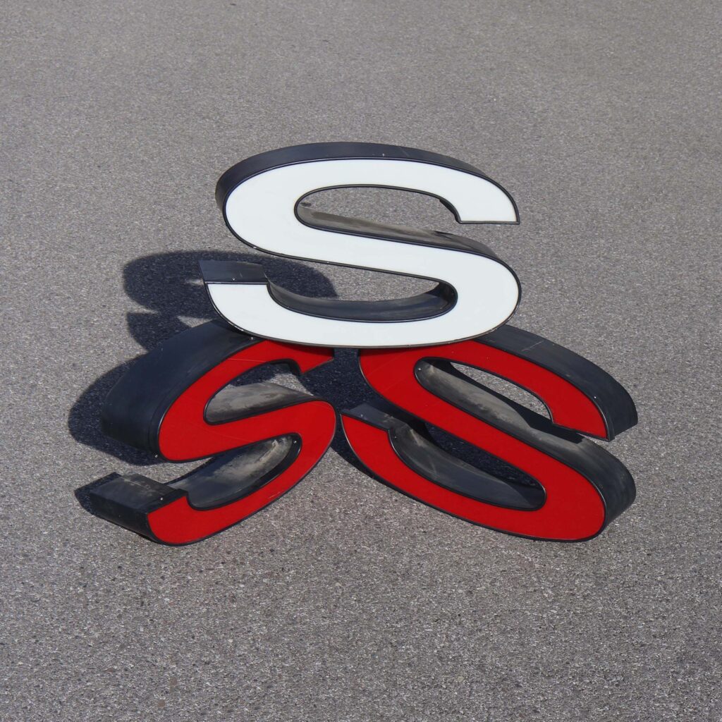 S lettres d'enseigne vintage