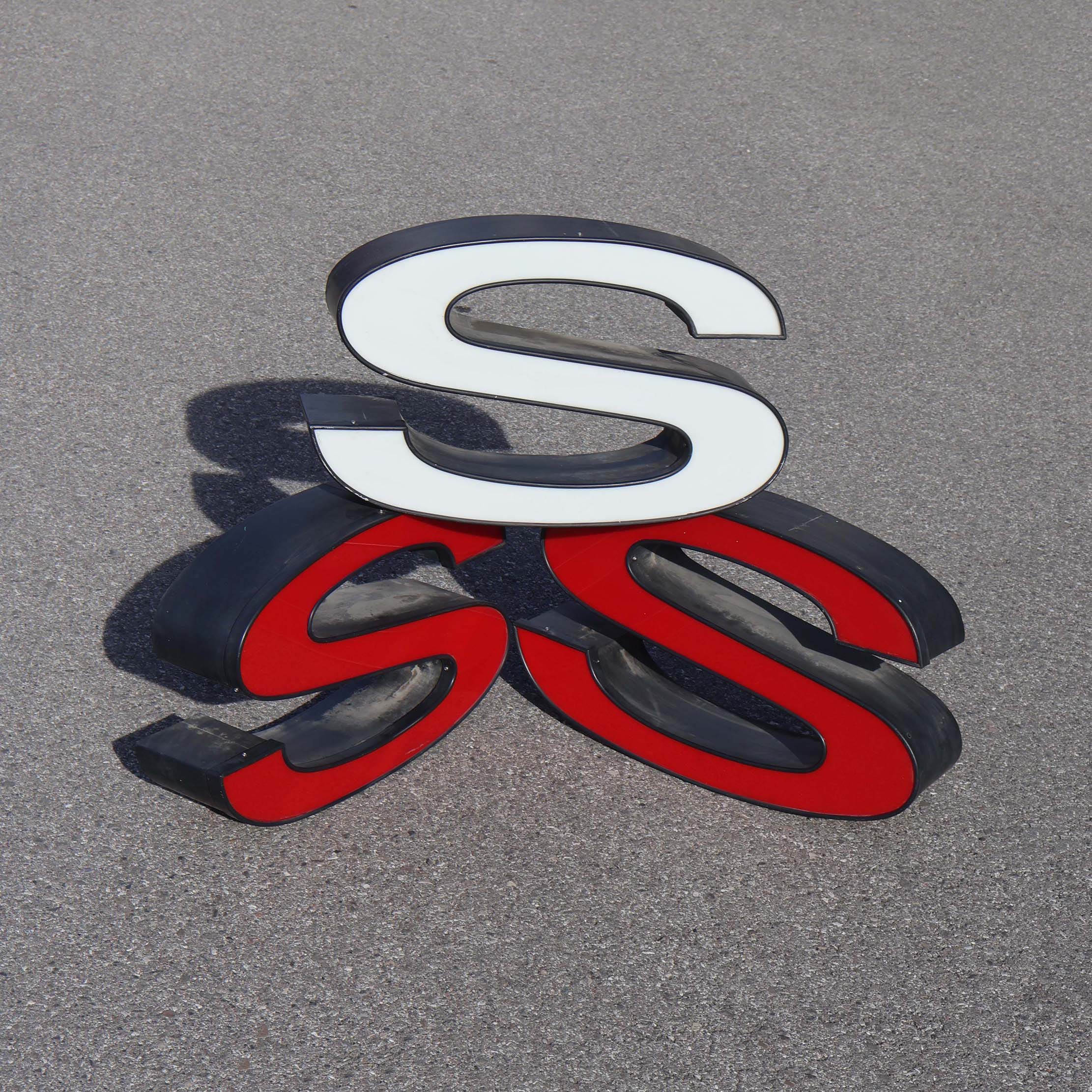 S lettres d'enseigne vintage
