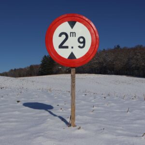 Panneau de signalisation rond émaillé