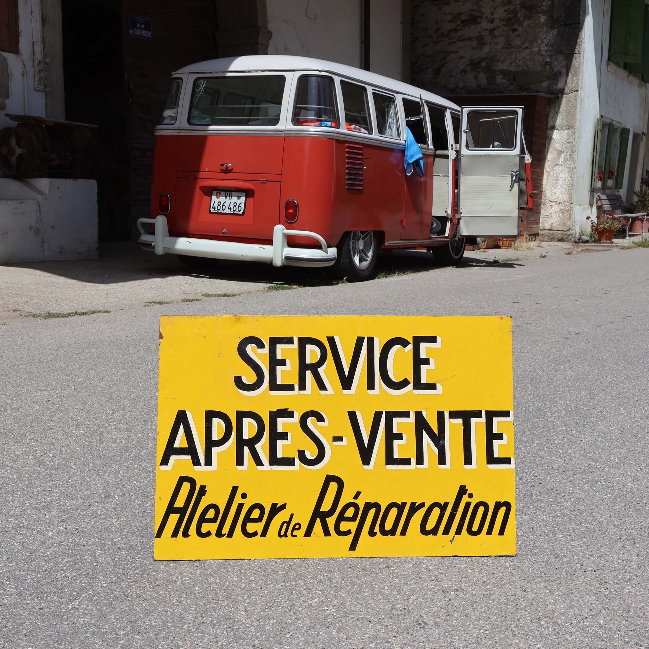 Enseigne ancienne atelier réparation.
