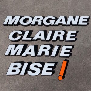 Noms féminins réalisés avec des lettres