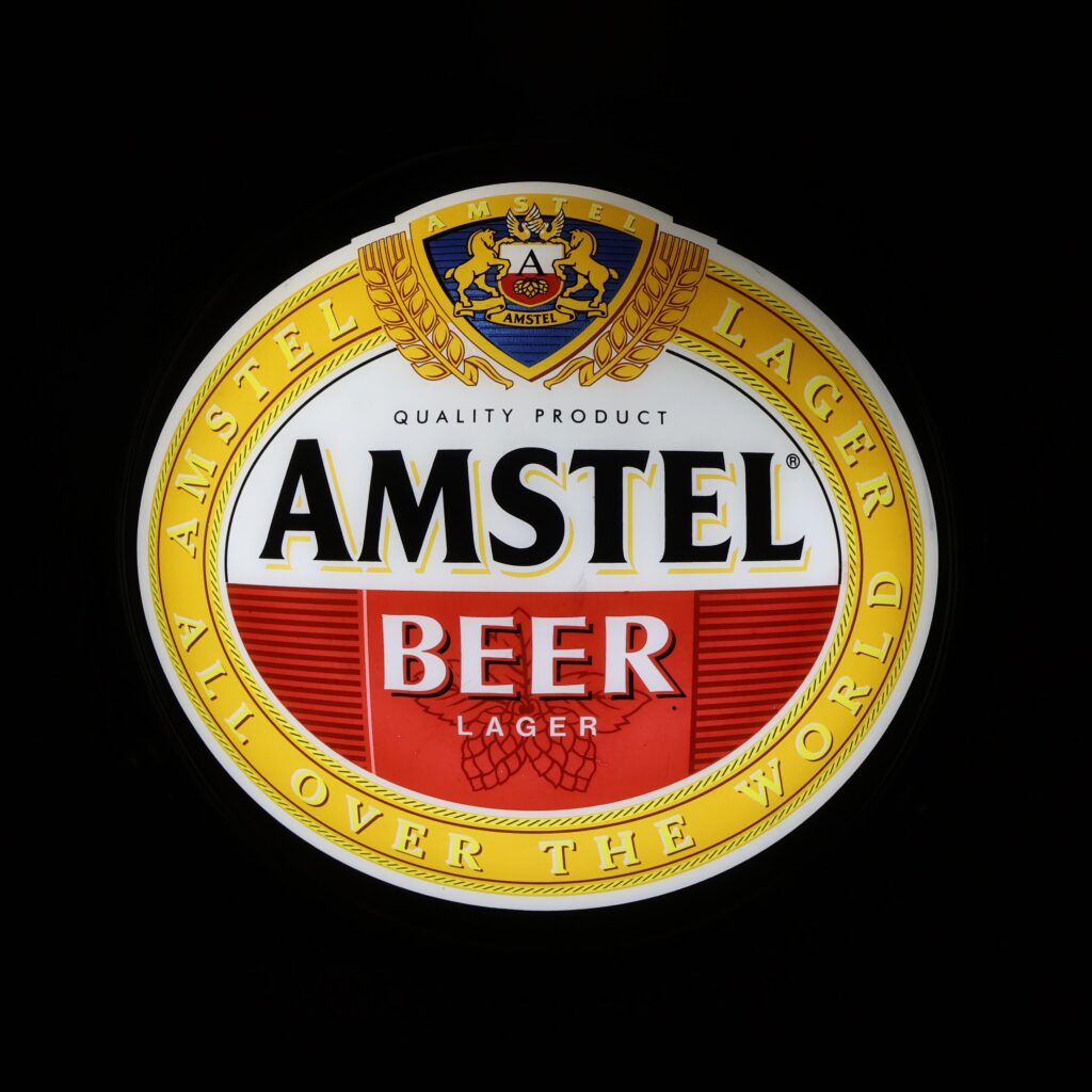 Amstel beer enseigne lumineuse