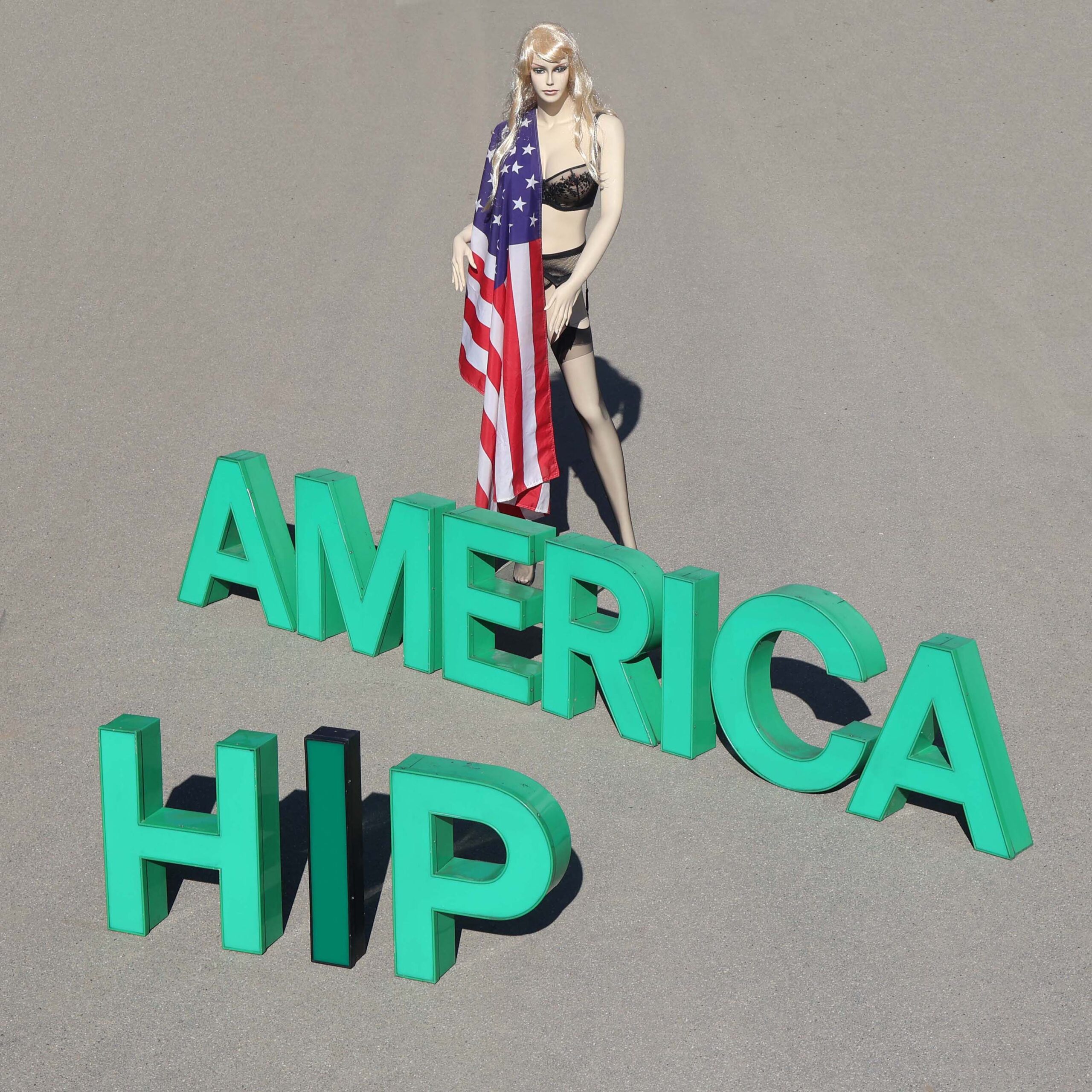 Hip America vintage letters signs