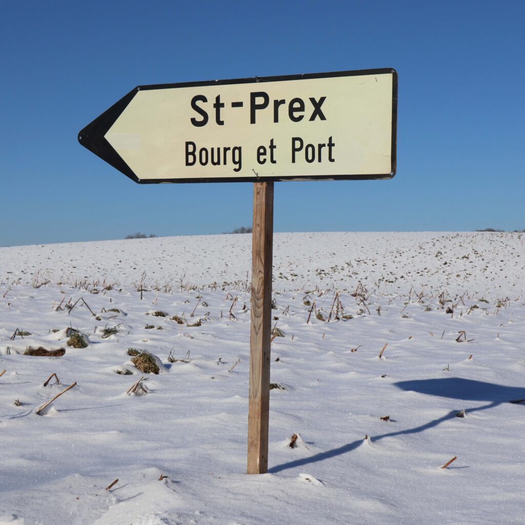 St-Prex bourg et pot panneau