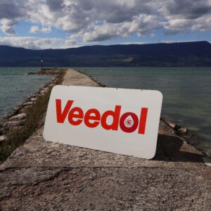 Veedol plaque émaillée 1970's