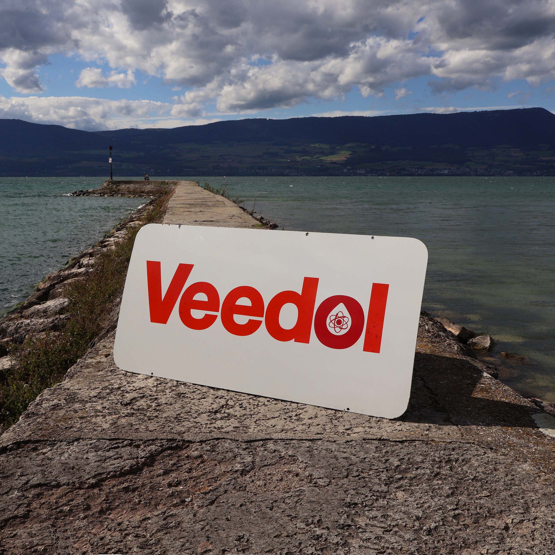 Veedol plaque émaillée 1970's