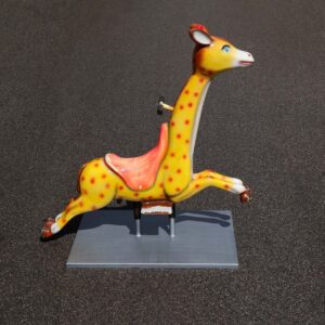 Girafe manège kiddie ride vintage