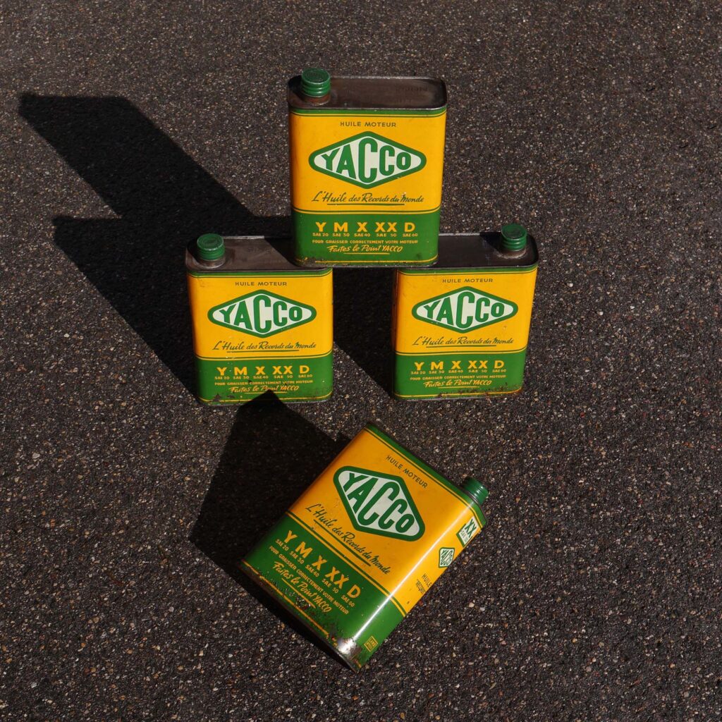 Bidons d'huile Yacco 50s