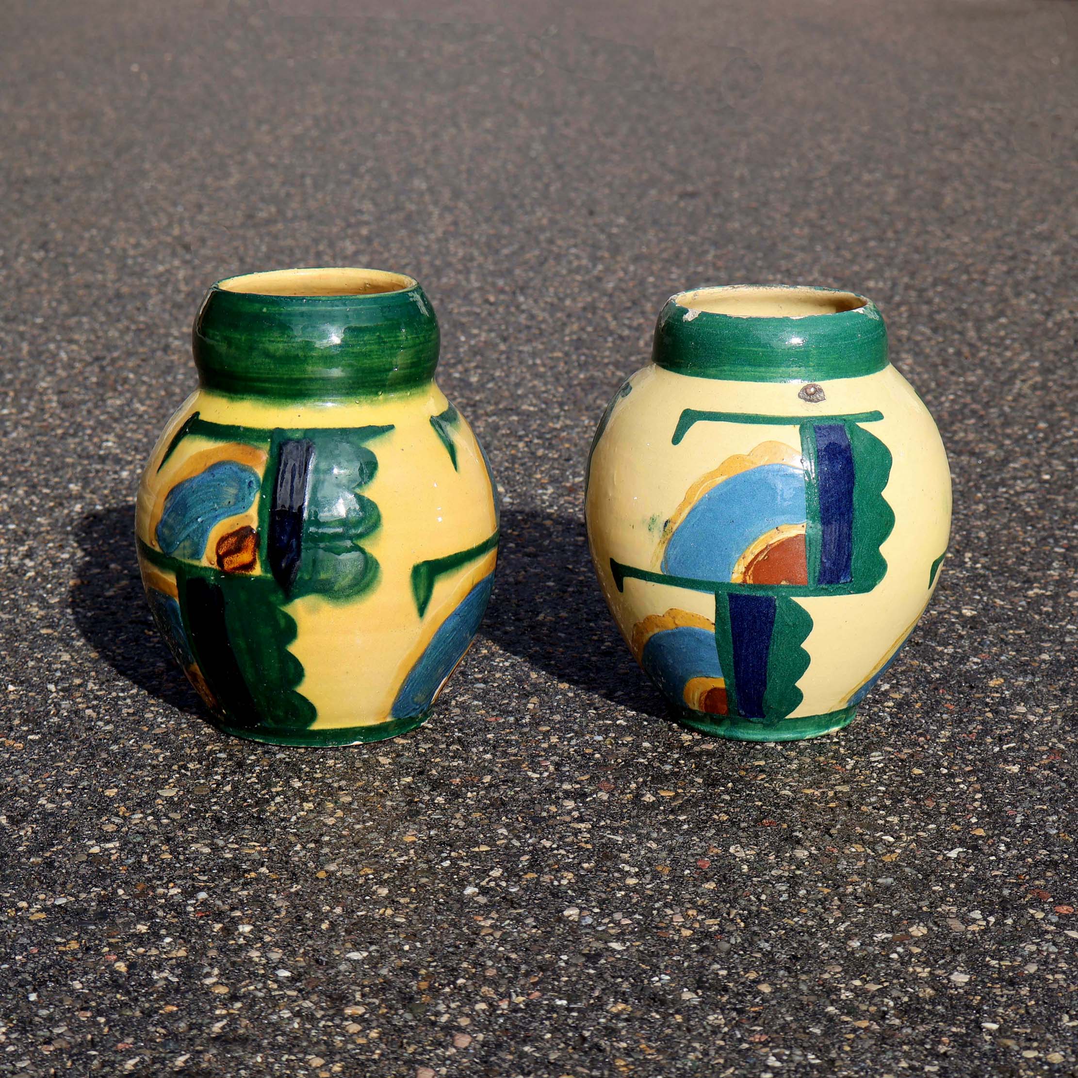 Vases cubistes René Nicole