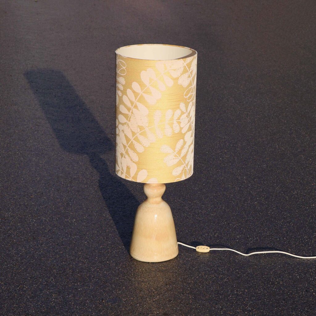 Sigrist Keramik 70s Lampe vintage en céramique artisanale
