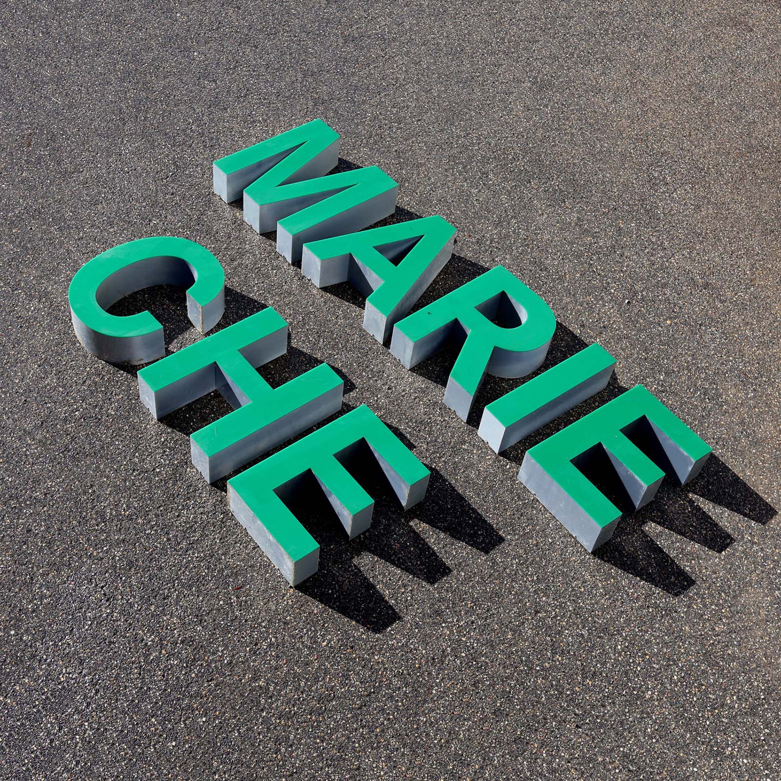 Lettres enseigne vintage 37cm.