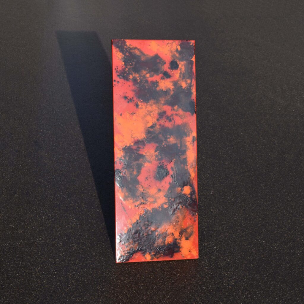 Tôle émaillée art abstrait