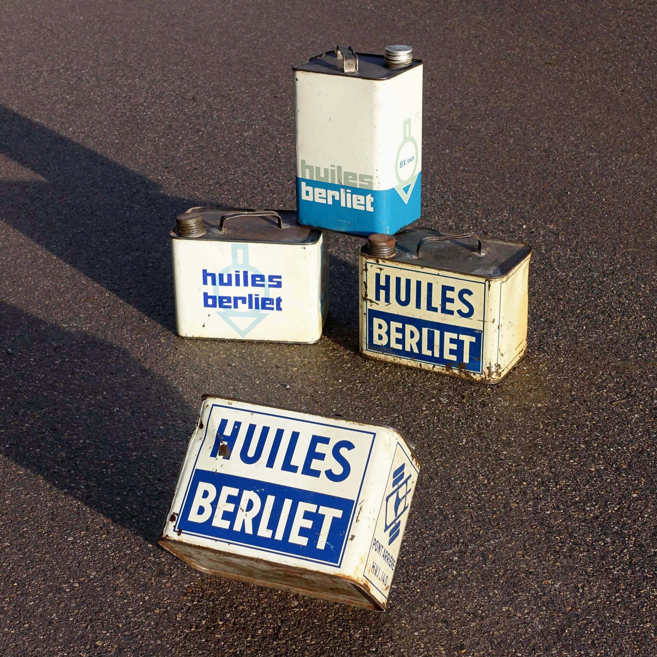 Bidons huiles Berliet 50s-60s