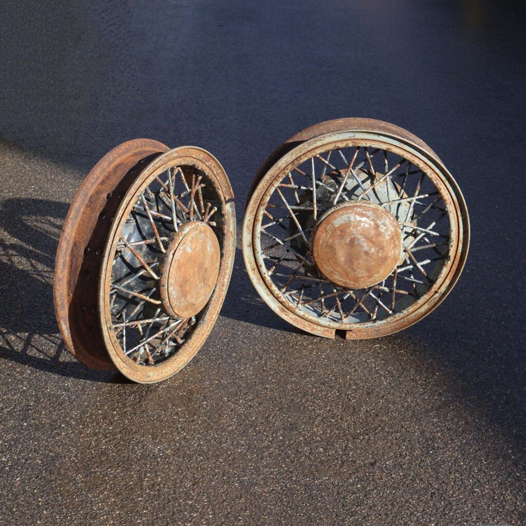 Jantes à rayons USA 30's. Anciennes jantes de roues
