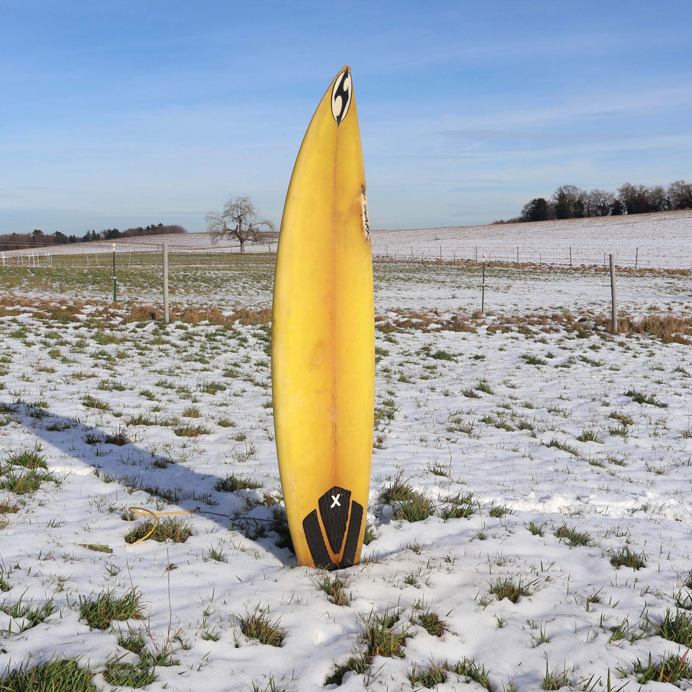 Surf vintage JP Stark. Planche de surf vintage signée