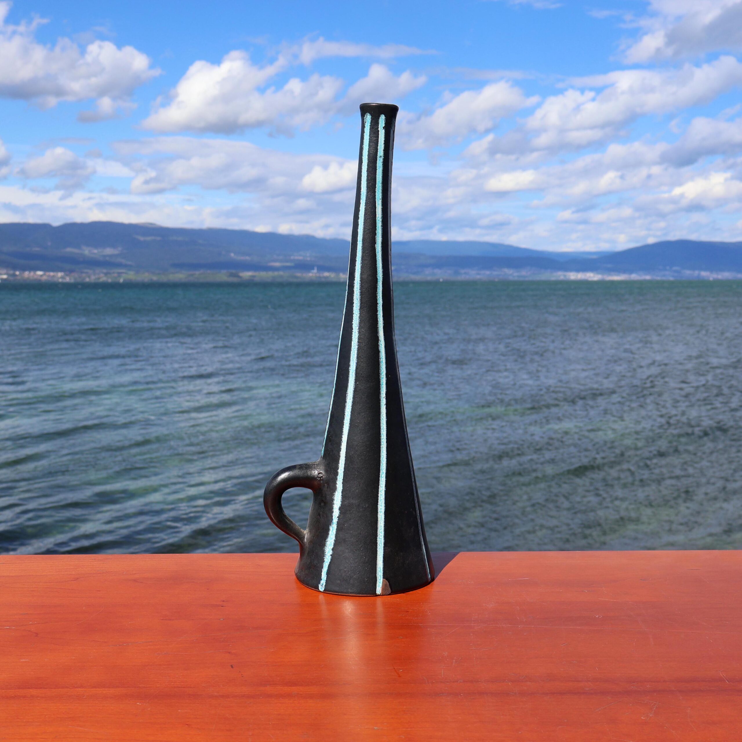 Hans Pfenninger Keramik Vase 1950 à 60.