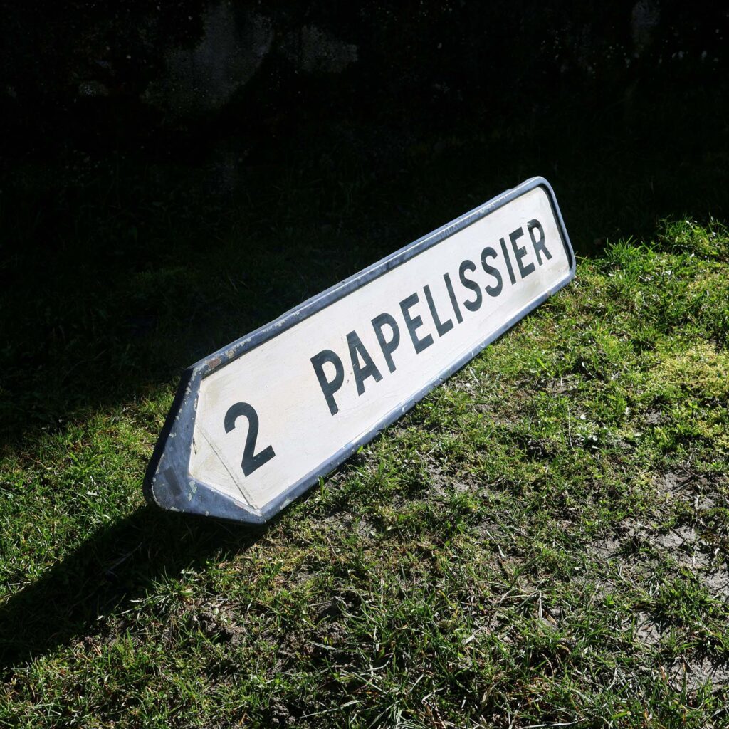 Papelissier Drône signalisation vintage des années 1960.