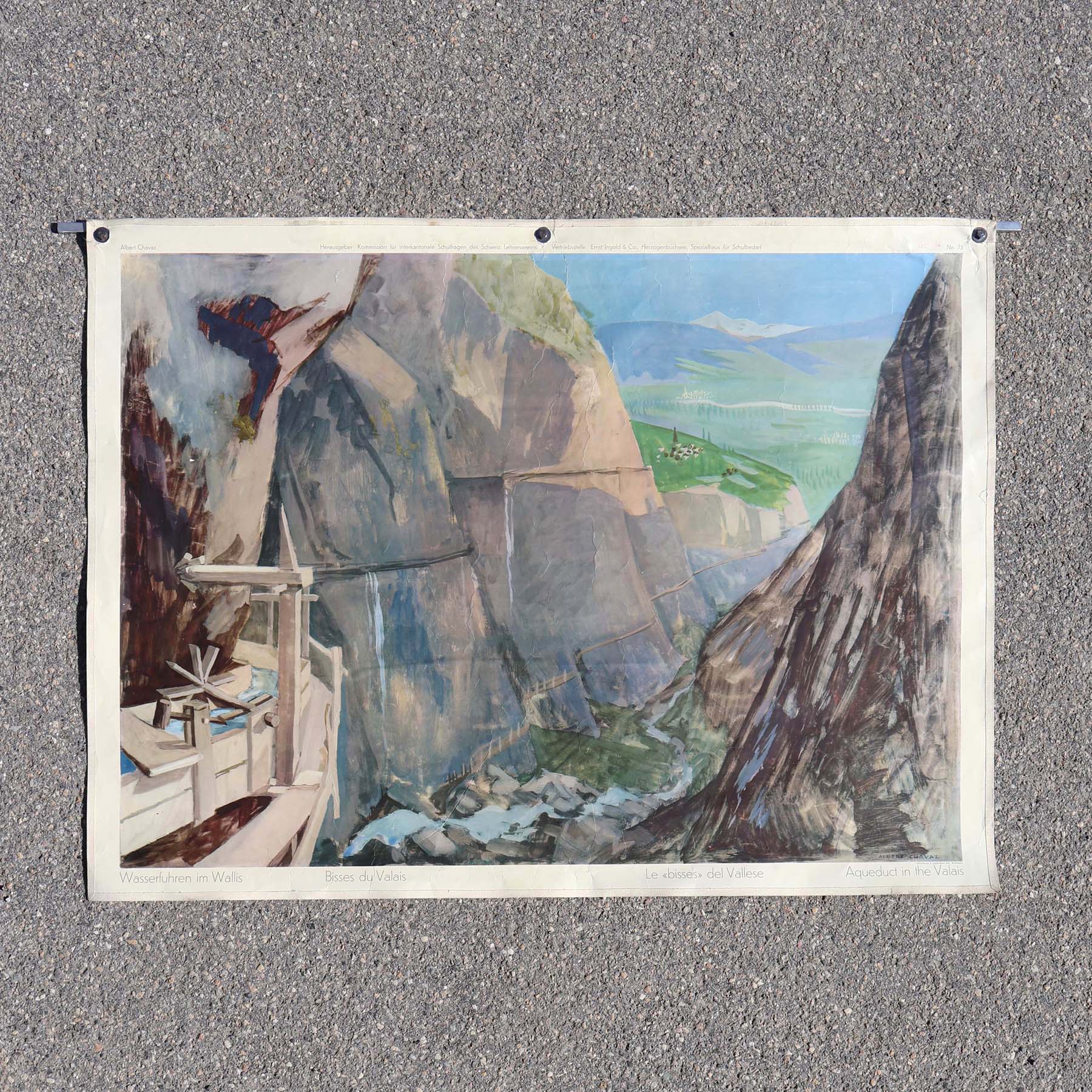 Albert Chavaz image scolaire / planche pédagogique murale