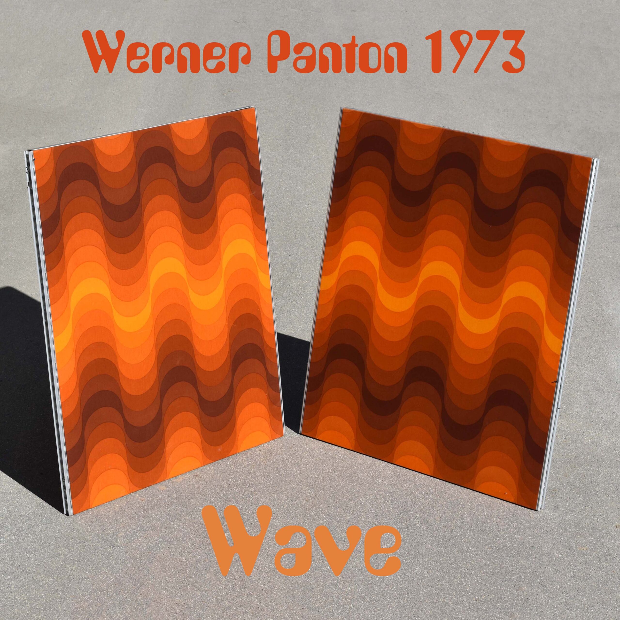 Wave Verner Panton 1973. Panneau avec tapisserie
