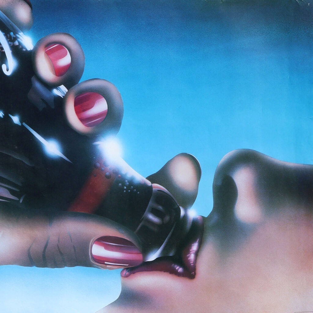 Coca-Cola poster 1983 Ted Gueller. Affiche sexy design