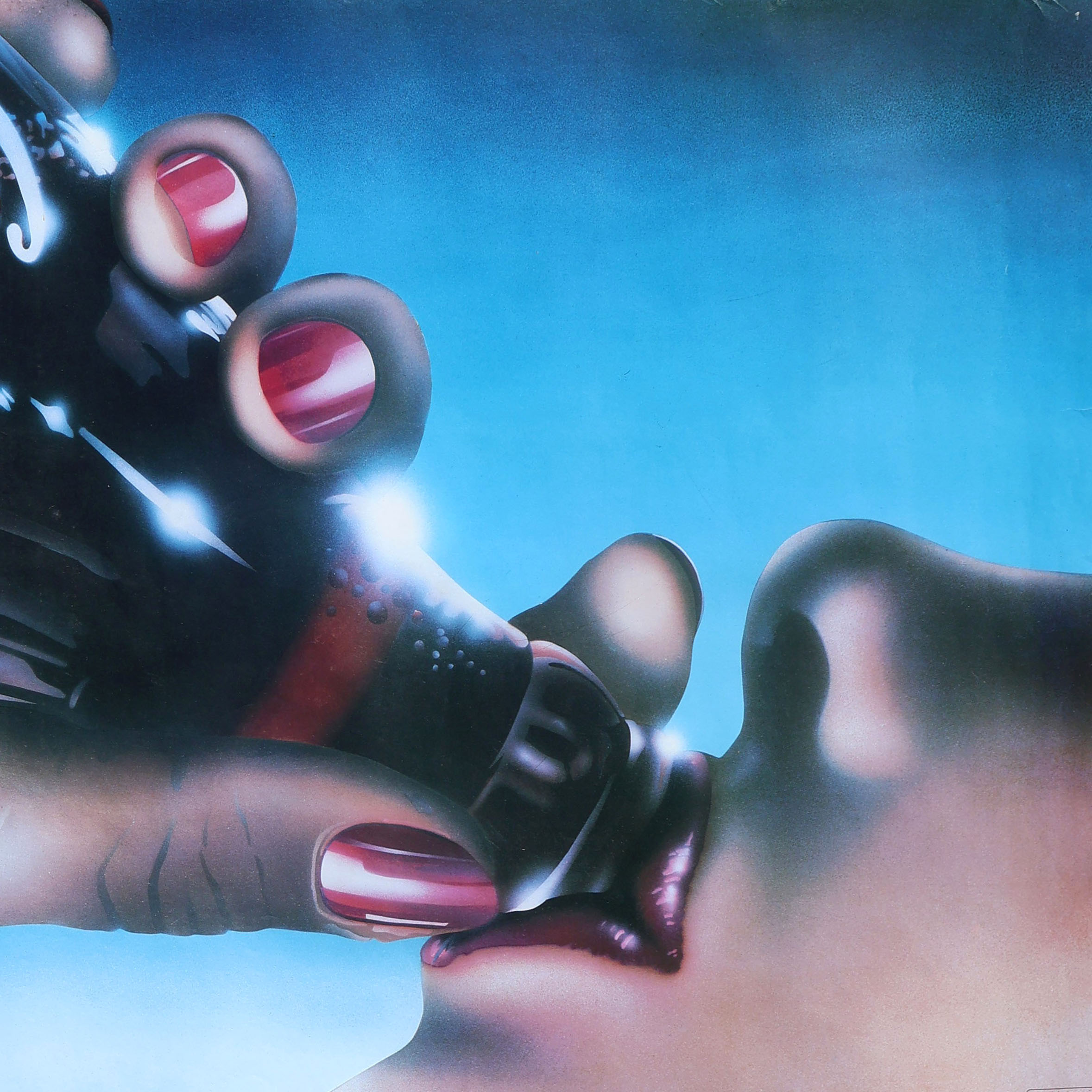 Coca-Cola poster 1983 Ted Gueller. Affiche sexy design