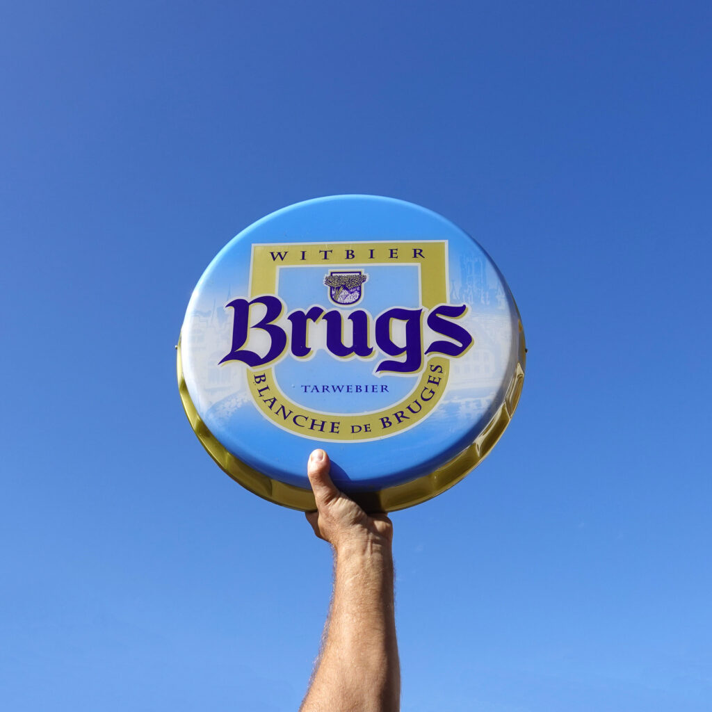 Brugs bière enseigne lumineuse vintage 90s.
