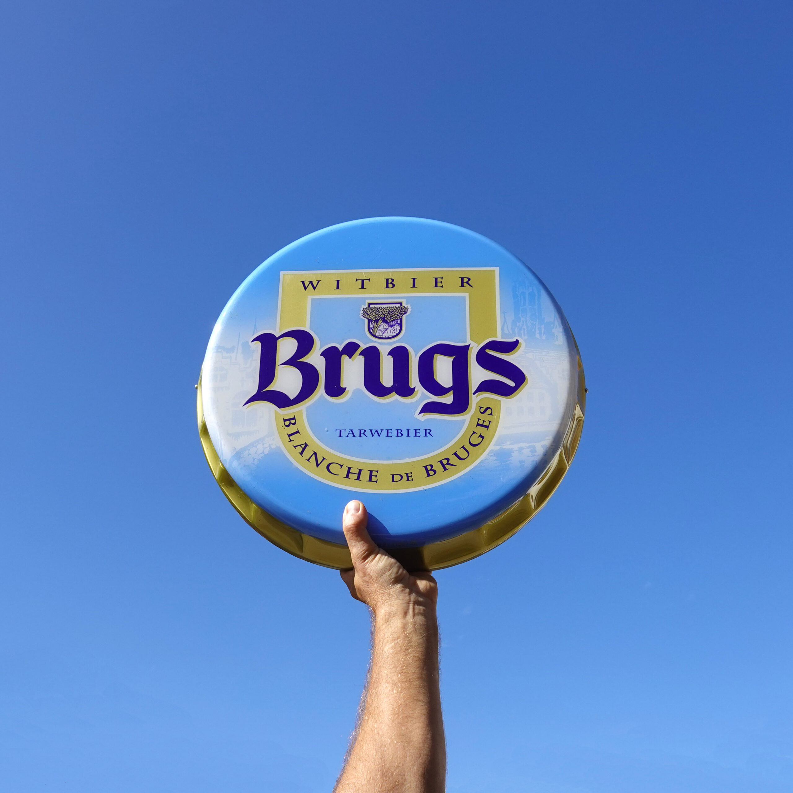 Brugs bière enseigne lumineuse vintage 90s.
