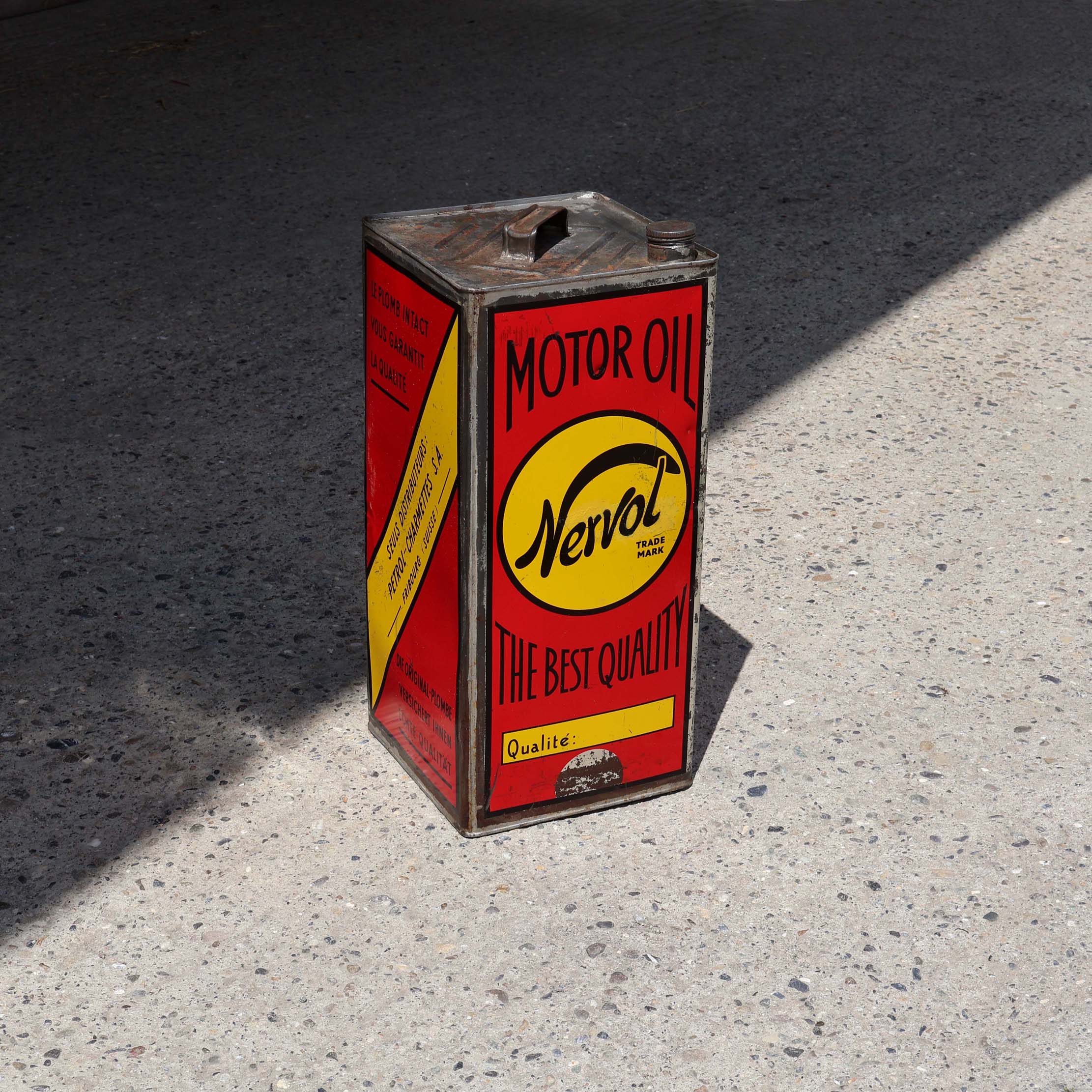 Nervol motor oil Charmettes 30s. Gros bidon de 20 litres d'huile